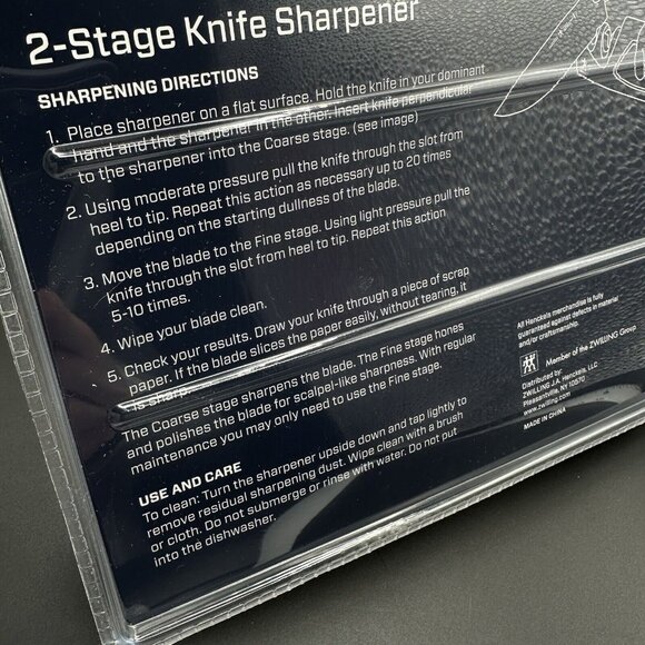 J.A. Henckels International 2-Stage Knife Sharpener Manual Pull Through - Picture 5 of 5